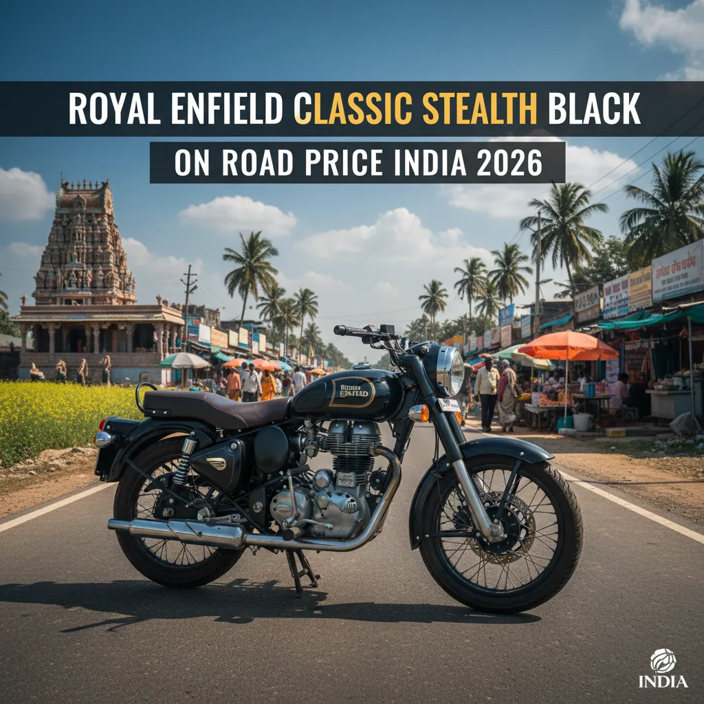 Royal enfield classic stealth black on road price India 2026