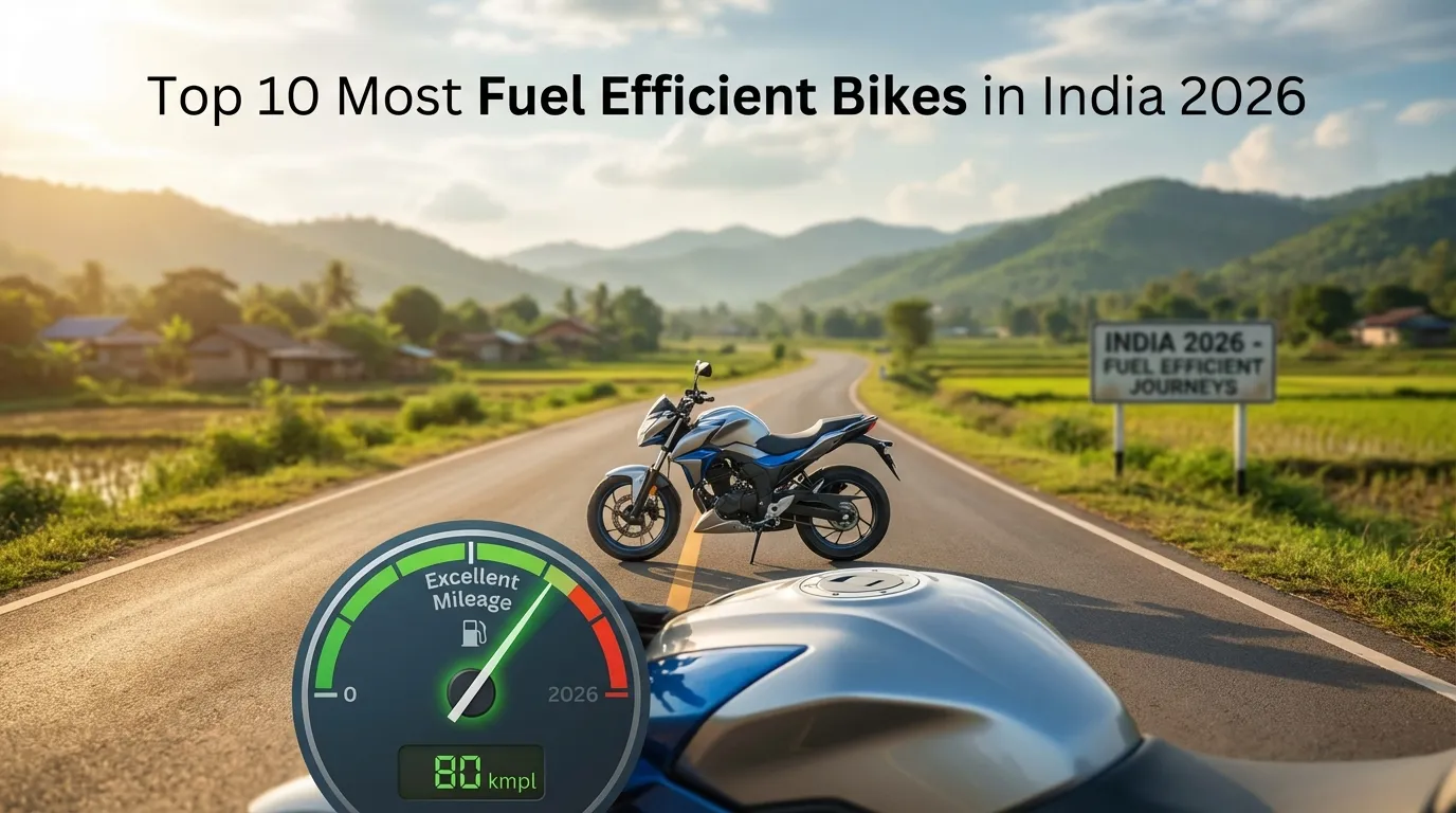 Top 10 Fuel Efficient Bikes in India 2026