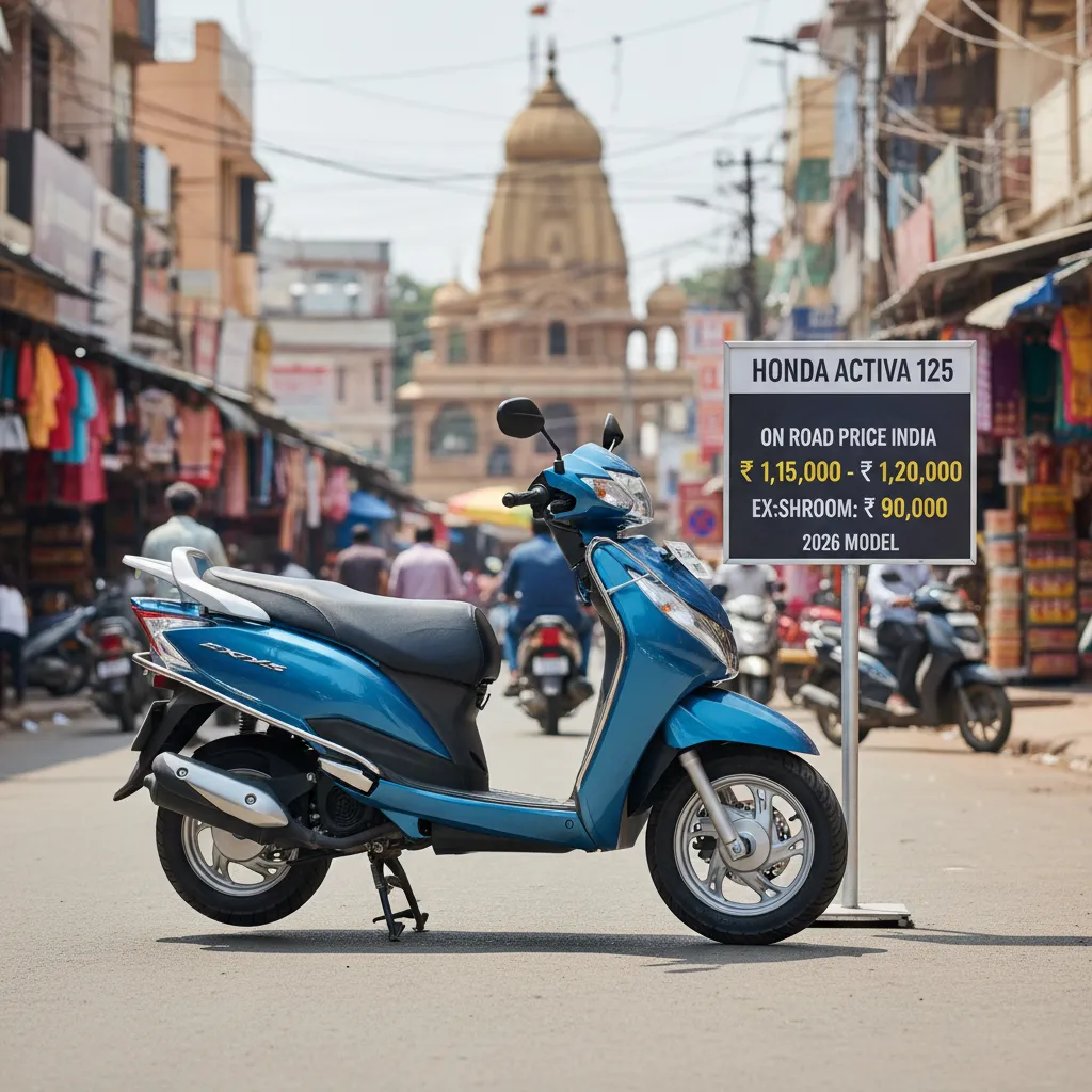 Activa 125 on road price India 2026