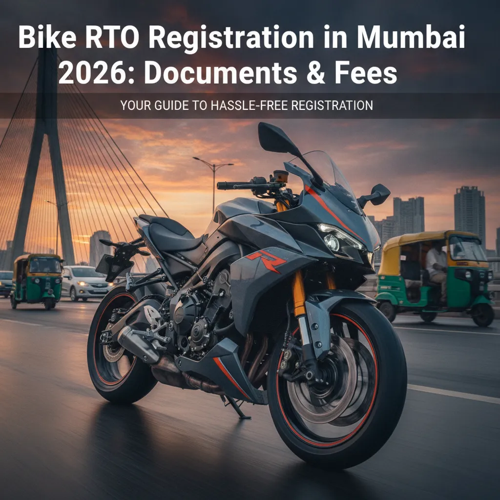 Bike RTO Registration in Mumbai 2026: Documents & Fees