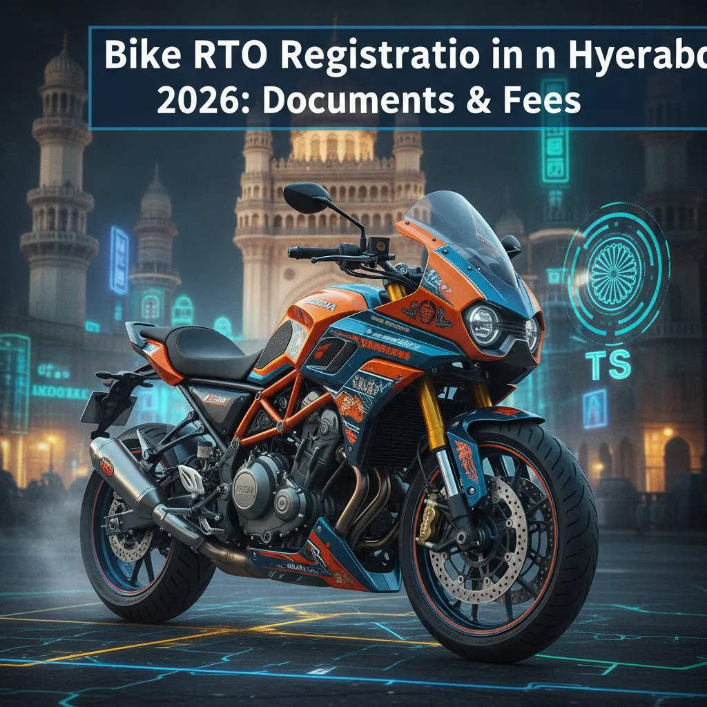 Bike RTO Registration in Hyderabad 2026: Documents & Fees