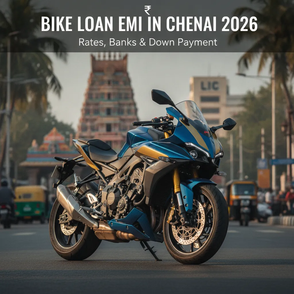 Bike Loan EMI in Chennai 2026: Rates, Banks & Down Payment