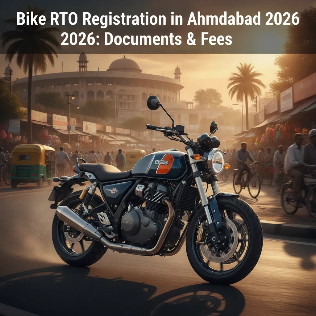 Bike RTO Registration in Ahmedabad 2026: Documents & Fees
