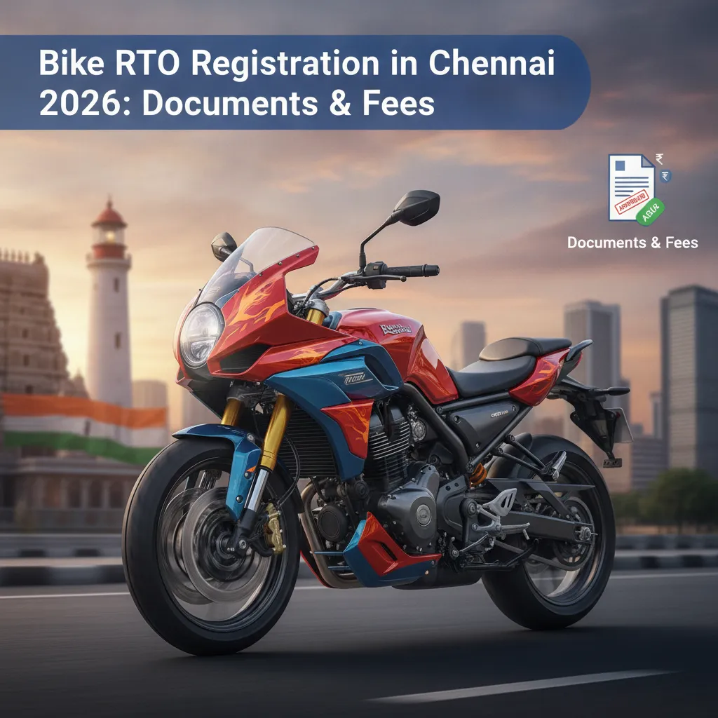 Bike RTO Registration in Chennai 2026: Documents & Fees