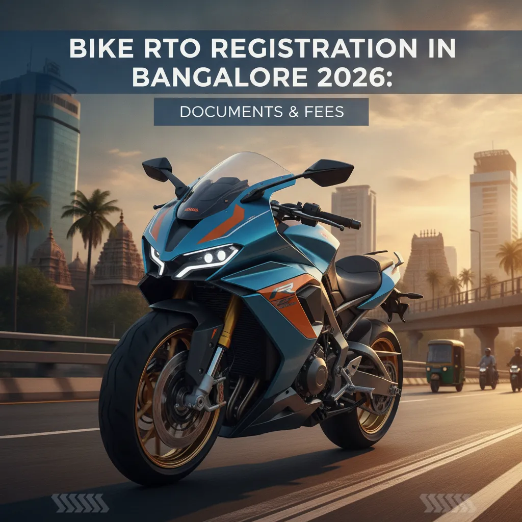 Bike RTO Registration in Bangalore 2026: Documents & Fees